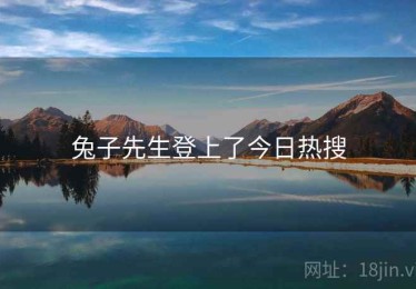 兔子先生登上了今日热搜