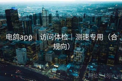 电鸽app｜访问体检｜测速专用（合规向）
