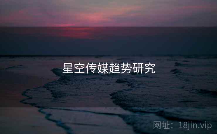 星空传媒趋势研究