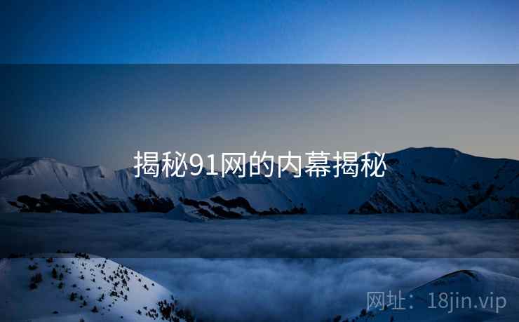 揭秘91网的内幕揭秘