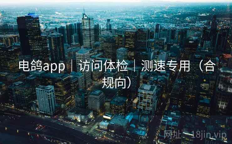 电鸽app｜访问体检｜测速专用（合规向）